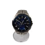 CASIO◆CASIO/Manta S5000 Series/ソーラー腕時計・OCEANUS/アナログ/BLK/SLV