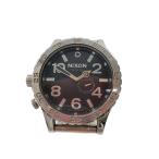 ショッピングnixon NIXON◆クォーツ腕時計/アナログ/ステンレス/BLK/SLV/THE51-30