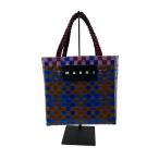 MARNI◆カゴバッグ/PVC/マルチカラー/無地/ピクニックバッグ