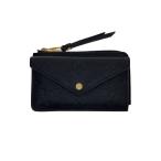 LOUIS VUITTON◆ポルト・カルト・レクト・ヴェルソ_モノグラム・アンプラント/--/BLK/レディース