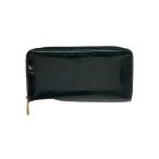 LOUIS VUITTON◆ジッピー・ウォレット_モノグラム・ヴェルニ_NVY/エナメル/GRN/無地/レディース