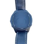 GARMIN◆FORERUNNER265/スマートウォッチ/デジタル/レザー/BLK/BLK/ベルト使用感有