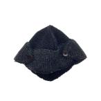 ショッピングCROW OLD CROW◆ニットキャップ/FREE/ウール/BLK/無地/メンズ