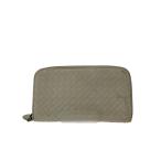 BOTTEGA VENETA◆長財布/レザー/WHT/無地/レディース