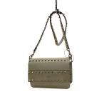 VALENTINO◆ロックスタッズ ショルダーバッグ/CRM