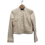 LOEWE◆レザージャケット・ブルゾン/38/羊革/CRM