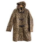 BROOKS BROTHERS◆ダッフルコート/4/ポリエステル/BRW/レオパード