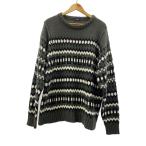ショッピングカウチン SHIPS◆カウチンクルーネックニット/ジャガード/セーター(厚手)/L/アクリル/GRY/116-05-0313