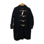MHL.◆ダッフルコート/2/ウール/BLK/アニマル/595-9210503