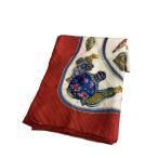 HERMES* шарф / шелк / Calle 90/ духи бутылка / женский 