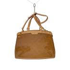 LOUIS VUITTON◆ブレアMM_モノグラム・ヴェルニ/エナメル/BEG