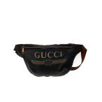 ショッピングgucci GUCCI◆ウエストバッグ/レザー/BLK/530412//