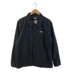 STUSSY◆ジャケット/M/ナイロン/BLK/無地/115490