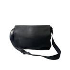 ショッピングメッセンジャー COACH◆メッセンジャーバッグ/レザー/BLK/無地/F54792