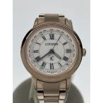 CITIZEN◆ソーラー腕時計/アナログ/WHT/BEG/h240-t022740