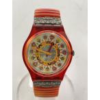 SWATCH◆クォーツ腕時計/アナログ/RED/