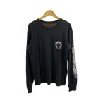 CHROME HEARTS◆Horseshoe L/S Tee/ロンt/長袖Tシャツ/L/コットン/BLK/2212-304-0053//