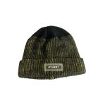 ショッピングstussy STUSSY◆ニットキャップ/--/アクリル/BLK/ストライプ/メンズ