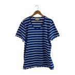 GUCCI◆Tシャツ/--/コットン/BLU/ボーダー