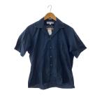 ショッピングINDIVIDUALIZED individualized shirts◆半袖シャツ/S/コットン/NVY/無地/ATHLETIC FIT