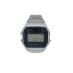 CASIO◆クォーツ腕時計_チープカシオ/デジタル/ステンレス/NVY/SLV