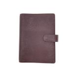 LOUIS VUITTON* Agenda MM_ Taiga / кожа /BRW/ одноцветный / мужской 