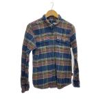 ショッピングネルシャツ patagonia◆ネルシャツ/M/コットン/NVY/チェック/53916//