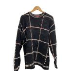 ショッピングsupreme Supreme◆23SS/QUILT STITCH SWEATER/ニット・セーター(厚手)/L/ウール/BLK