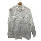 individualized shirts◆長袖シャツ/M/コットン/WHT/ストライプ