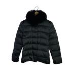 PRADA◆フォックスファー/ダウンジャケット/40/ナイロン/BLK/29B150