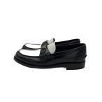 ショッピングPRADA PRADA◆ローファー/UK7.5/BLK/レザー/2DB223