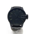 ショッピングnixon NIXON◆腕時計/アナログ/BLK/BLK/THECHRONICLE