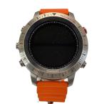 GARMIN◆スマートウォッチ/デジタル/ラバー/BLK/ORN/Fenix J CHRONOS