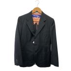 JUNYA WATANABE COMME des GARCONS MAN◆ジュンヤワタナベコムデギャルソンマン/テーラードジャケット/XS/ウール/ブラック/WK-J006