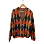 ショッピングアーガイル PHERROW’S◆モヘアカーディガン/アーガイル/L/アクリル/ORN