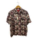 ショッピングsupreme Supreme◆23SS/Magazine S/S Shirt/L/ビスコース/GRY/総柄