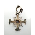 GUCCI◆イヤリング/SILVER/レディース/フラワークロス///