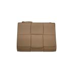 BOTTEGA VENETA◆2つ折り財布/レザー/BEG/レディース