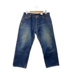 EVISU◆ボトム/38/コットン/IDG/カモメ/赤耳