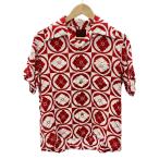 ショッピングEVISU EVISU◆半袖シャツ/38/コットン/RED/総柄
