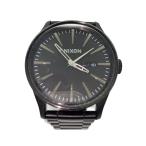 ショッピングnixon NIXON◆NEVER BE LATE/クォーツ腕時計/アナログ/ステンレス/BLK/BLK/SS