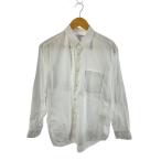 COMME des GARCONS SHIRT◆長袖シャツ/S/コットン/WHT/無地/FZ-B011