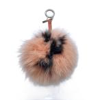 ショッピングイニシャル FENDI◆キーホルダー/ピンク/レディース/ポンポンバックチャーム/イニシャルY
