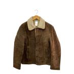 ショッピングスウェード Schott◆レザージャケット・ブルゾン/42/スウェード/BRW/無地