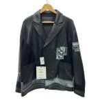 ZARA MAN◆レザージャケット・ブルゾン/M/ポリエステル/BLK/無地