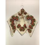 Cartier◆スカーフ/シルク/WHT/総柄/レディース