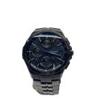 CASIO◆ソーラー腕時計_OCEANUS/アナログ/チタン/BLK/BLK