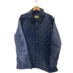 Schott◆キルティングジャケット/XXL/ポリエステル/NVY/無地