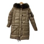 DUVETICA◆CORCIRA/ロングダウンジャケット/40/ナイロン/ブラウン/D.1760.00/1035.R-MFG