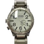 NIXON◆クォーツ腕時計/アナログ/ステンレス/WHT/SLV/THE 51-30
